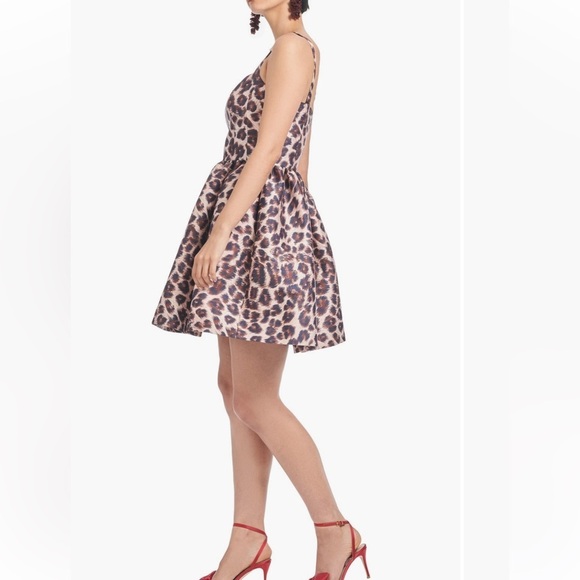 NWT SACHIN + BABI leopard print Mini Dress A line size 6 - Picture 5 of 5